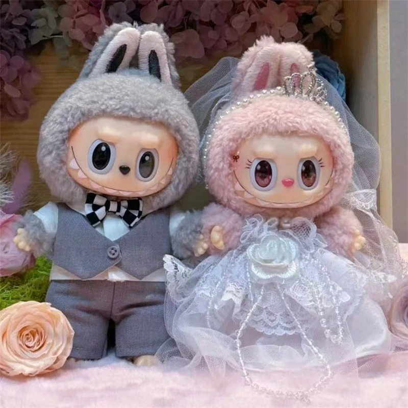 Event Suppliers - 15 17cm 라부부 인형 웨딩 연인