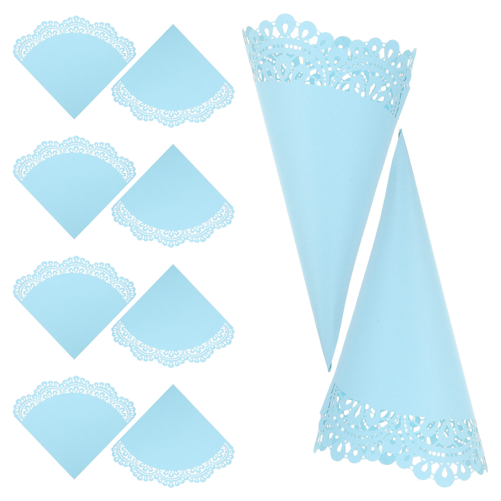 Papercraft Supply Confetti - 50pcs 웨딩 색종이 조각 콘 홀더