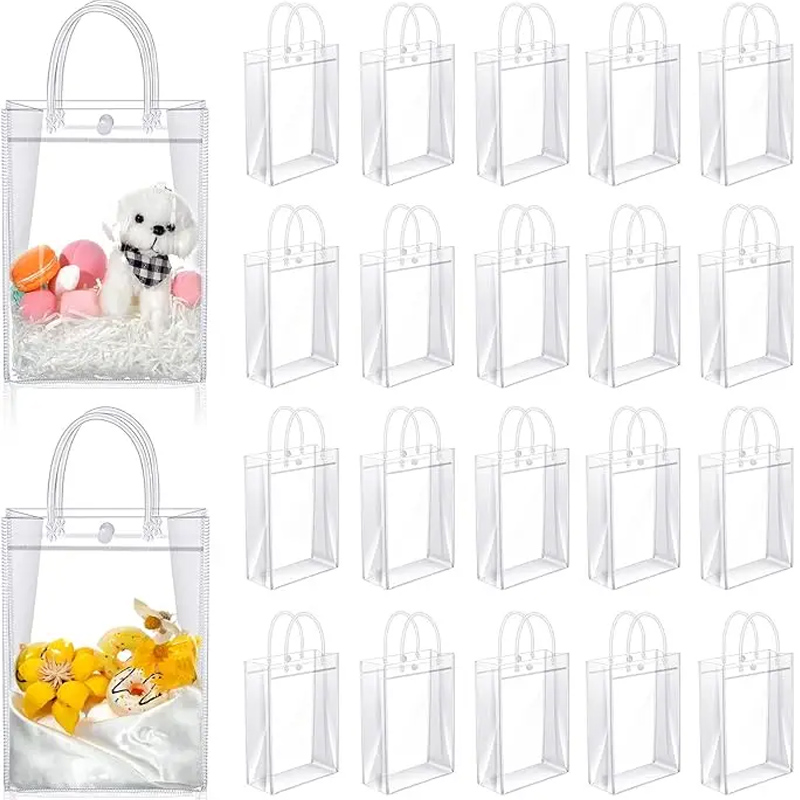 Event Party Shop - 손잡이가있는 명확한 PVC 선물 가방 재사용