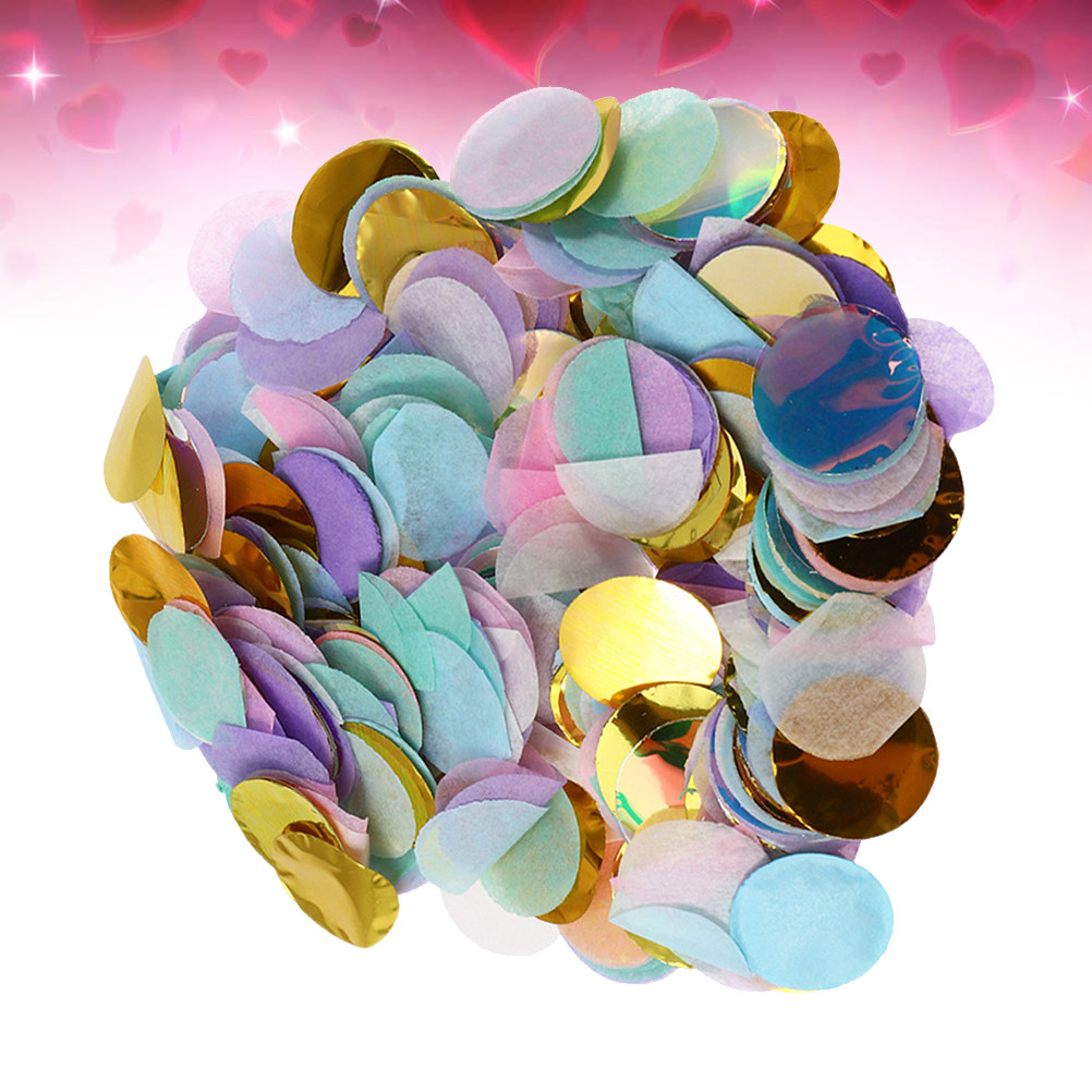 Papercraft Supply Confetti - 1팩 50G 우아한 원형 종이 조각꽃