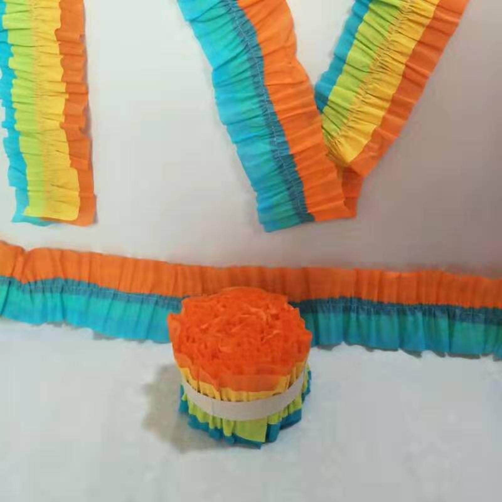 Papercraft Supply Ribbon - 2 조각 주름 종이 롤 크레이프