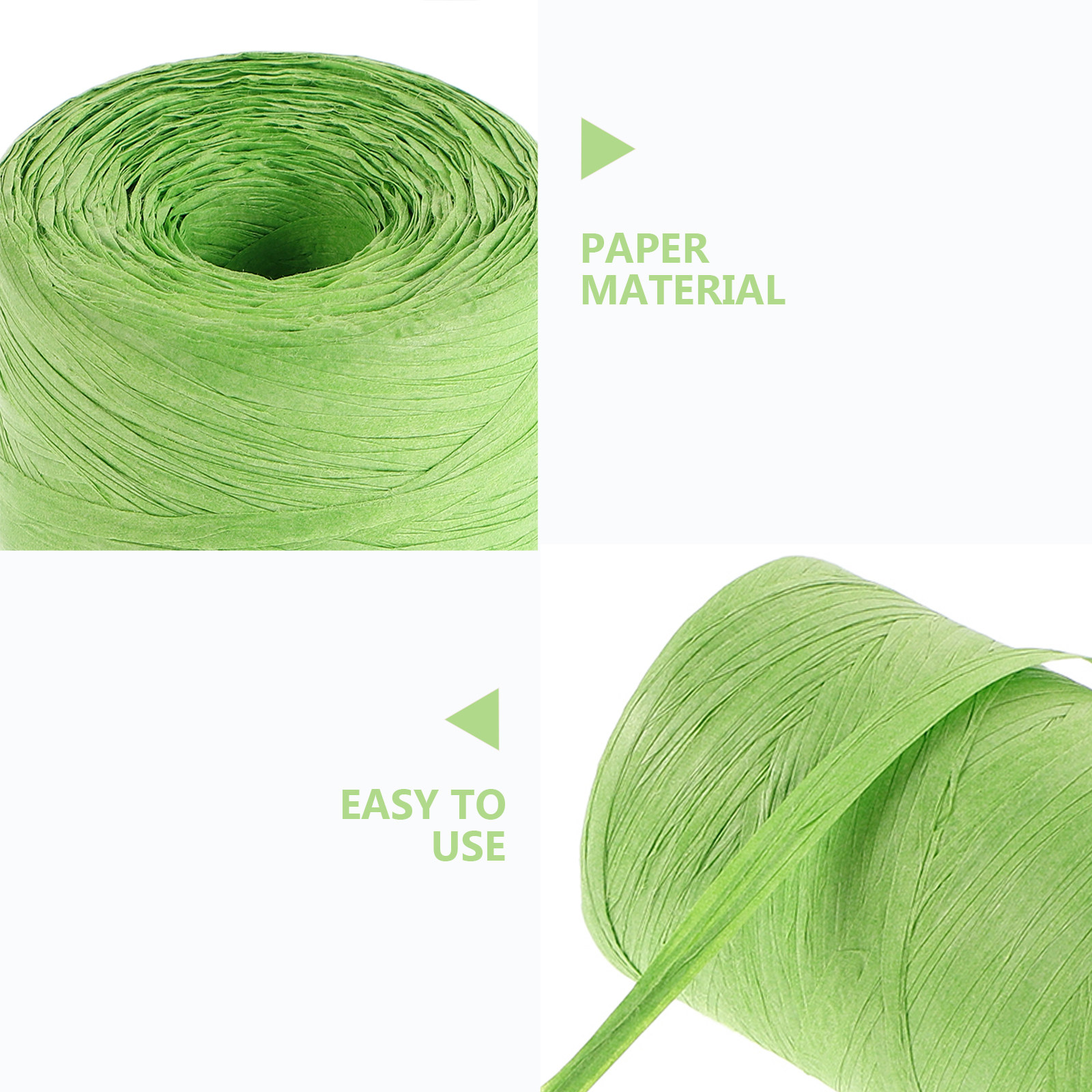 색상 있는 라피아 종이 끈 평면 리본 선물 상자 꽃 포 - Papercraft Supply Ribbon 리뷰 및 가격