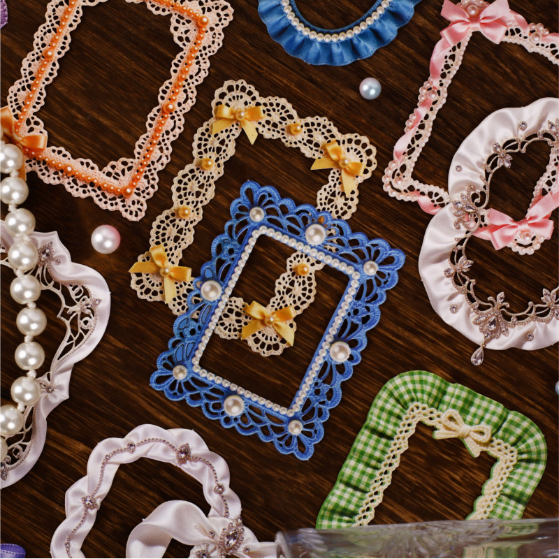 8 시트 빈티지 리본 테두리 리본 하드 카드 스티커 저 - Papercraft Supply Ribbon 리뷰 및 가격