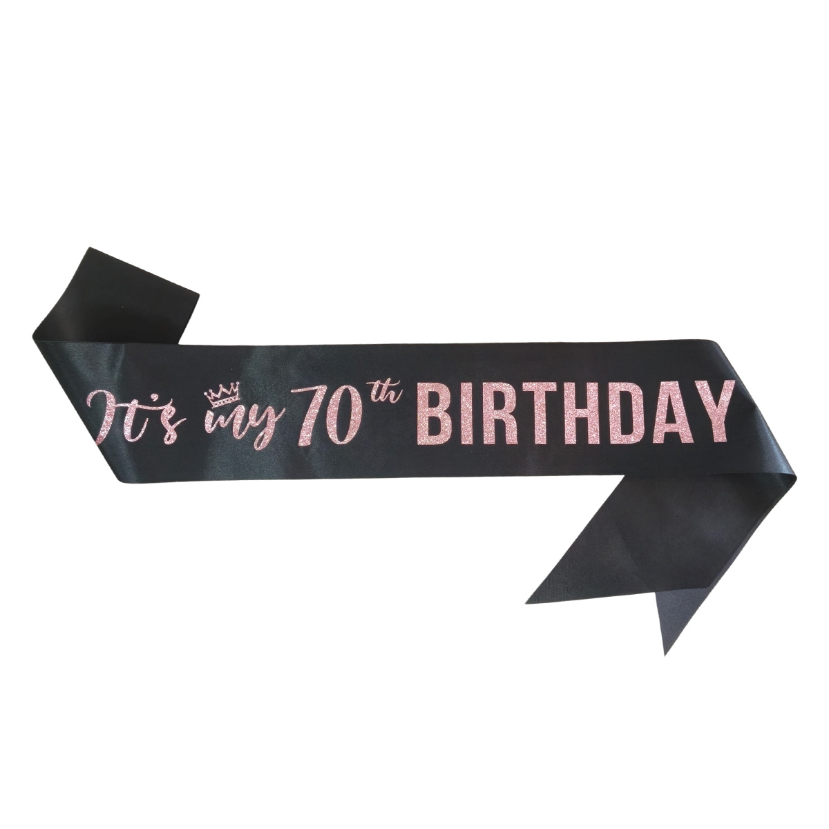 우아한 '나는 70번째 생일이다' 로즈골드 글리터 장식 - Birthday Sash Glitter 리뷰 및 가격