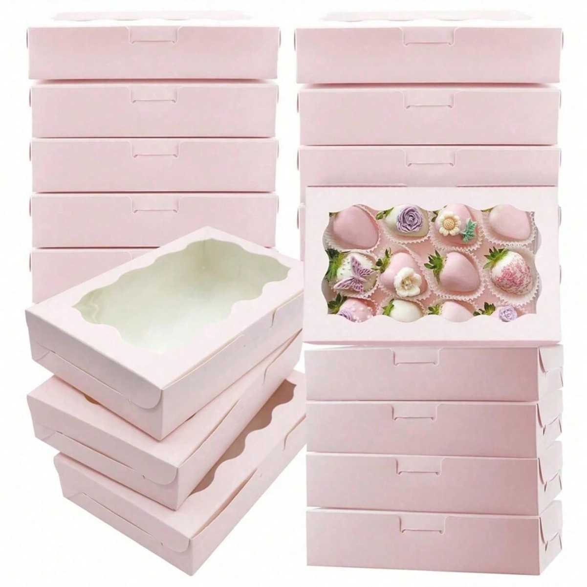 10/30/50Pcs 크래프트 종이 케이크 사탕 상자  - Event Party Box 리뷰 및 가격