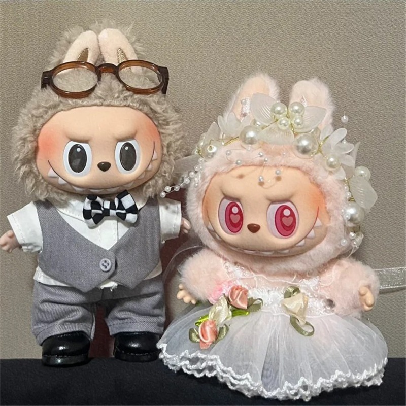 15 17cm 라부부 인형 웨딩 연인 드레스 의상 쉬폰 - Event Suppliers 리뷰 및 가격