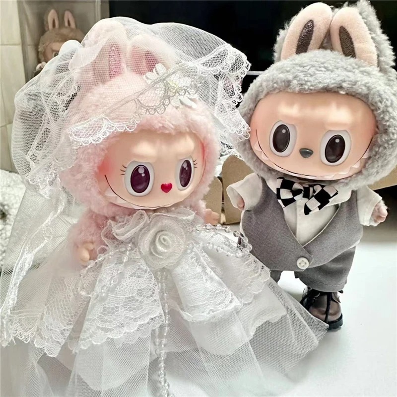 15 17cm 라부부 인형 웨딩 연인 드레스 의상 쉬폰 - Event Suppliers 리뷰 및 가격