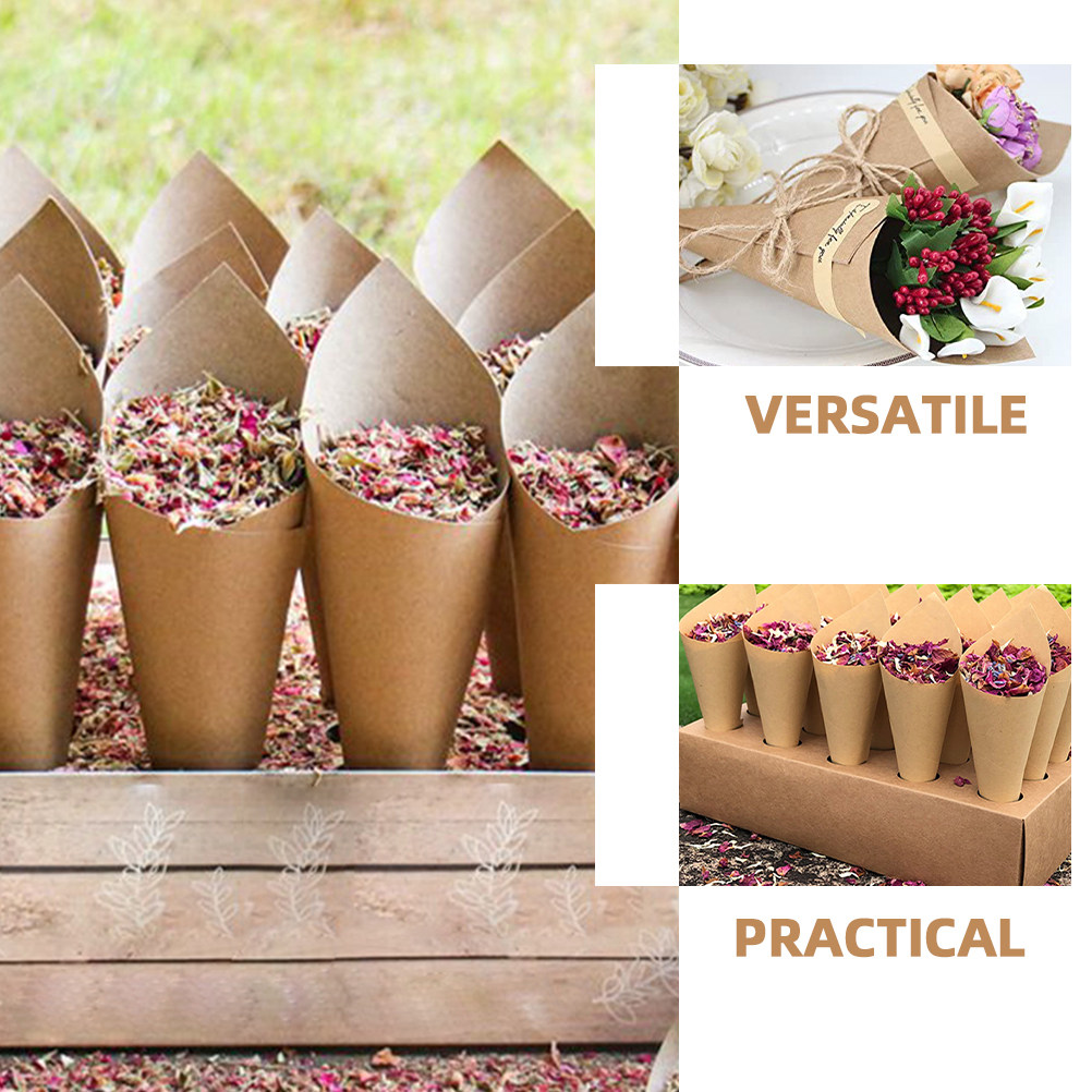 90개 접이식 꽃잎 모양 종이 콘, 웨딩 파티 용품,  - Papercraft Supply Confetti 리뷰 및 가격