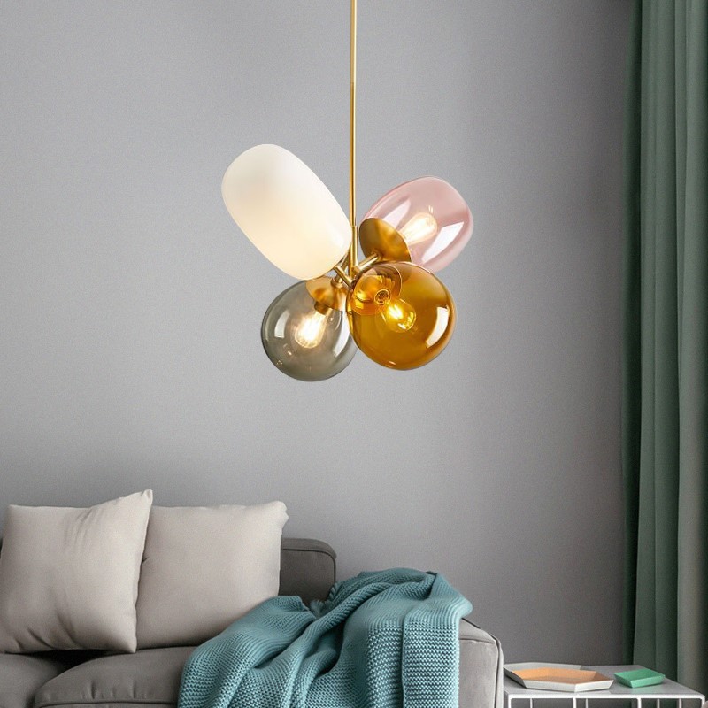 YEBMLP 마카롱 유리 펜던트 램프 풍선 다채로운 샹 - Led Balloon Light 리뷰 및 가격