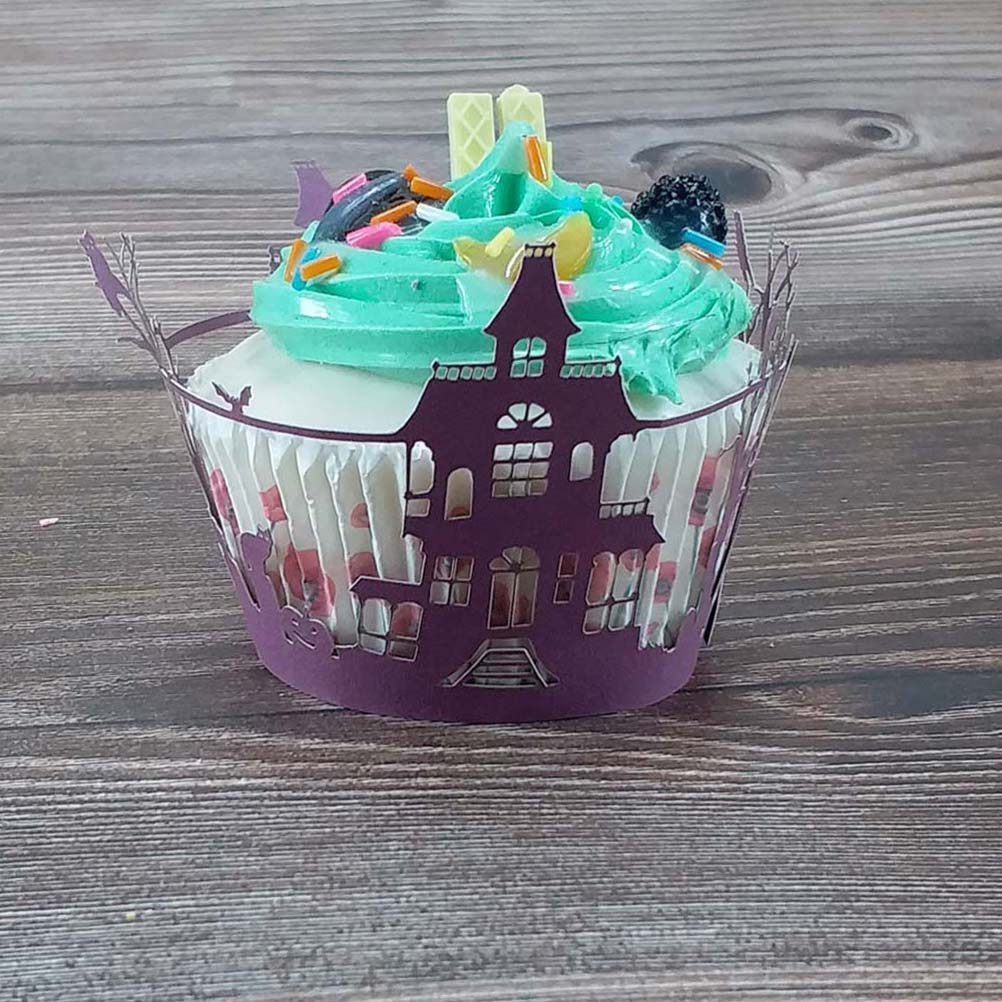 50Pcs 웨딩 케이크 래퍼 중공 디자인 장식 컵케익  - Plastic Cup 50Pcs 리뷰 및 가격