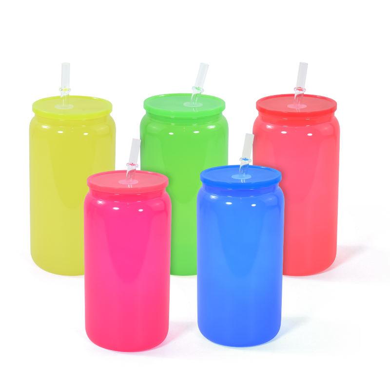 50개입 미국 창고 16온스 네온 형광 플라스틱 병 컵 - Plastic Cup 50Pcs 리뷰 및 가격
