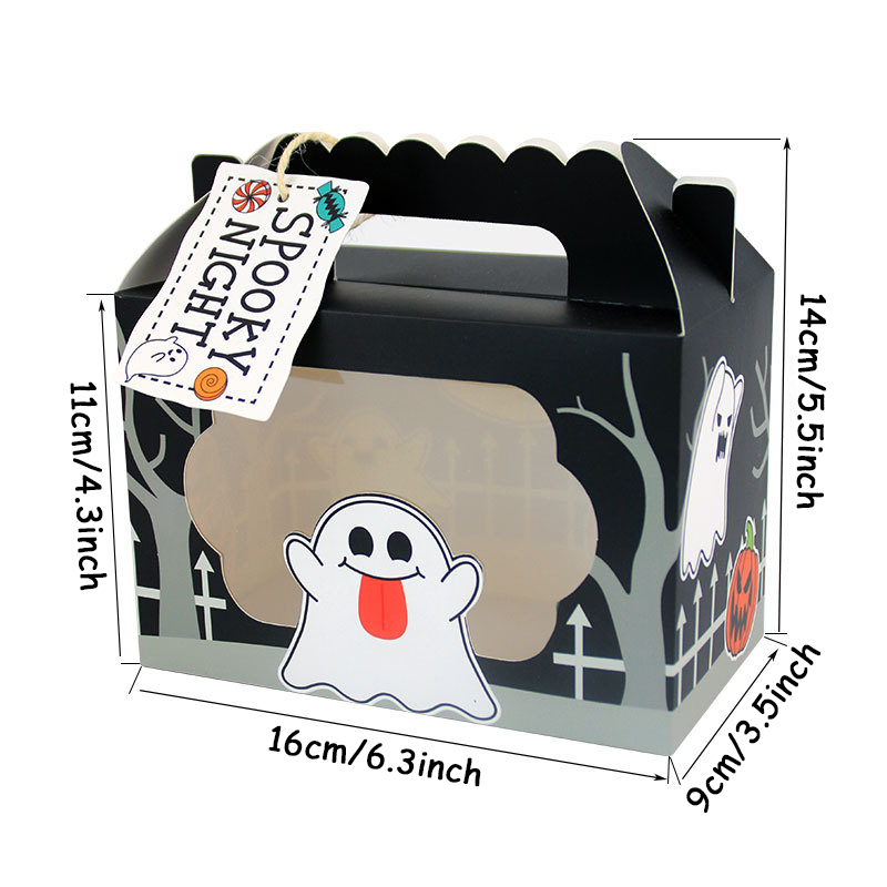 3/6pcs 유령 호박 고양이 사탕 핸드백 어린이 어린 - Event Party Box 리뷰 및 가격