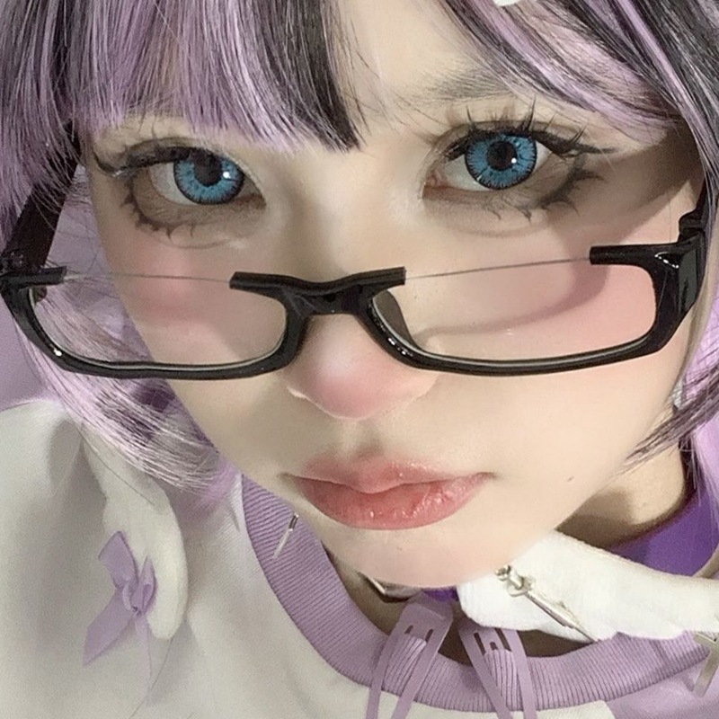 Y2K 블랙 하프 프레임 안경 여성 트렌디 스펙타클,  - Photo Booth Frame 리뷰 및 가격
