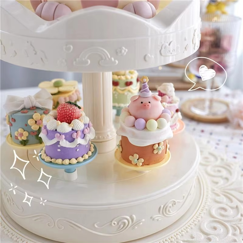 자동 회전 케이크 스탠드, 스시 디저트, 컵케이크, 마 - Cupcake Stand Tier 리뷰 및 가격