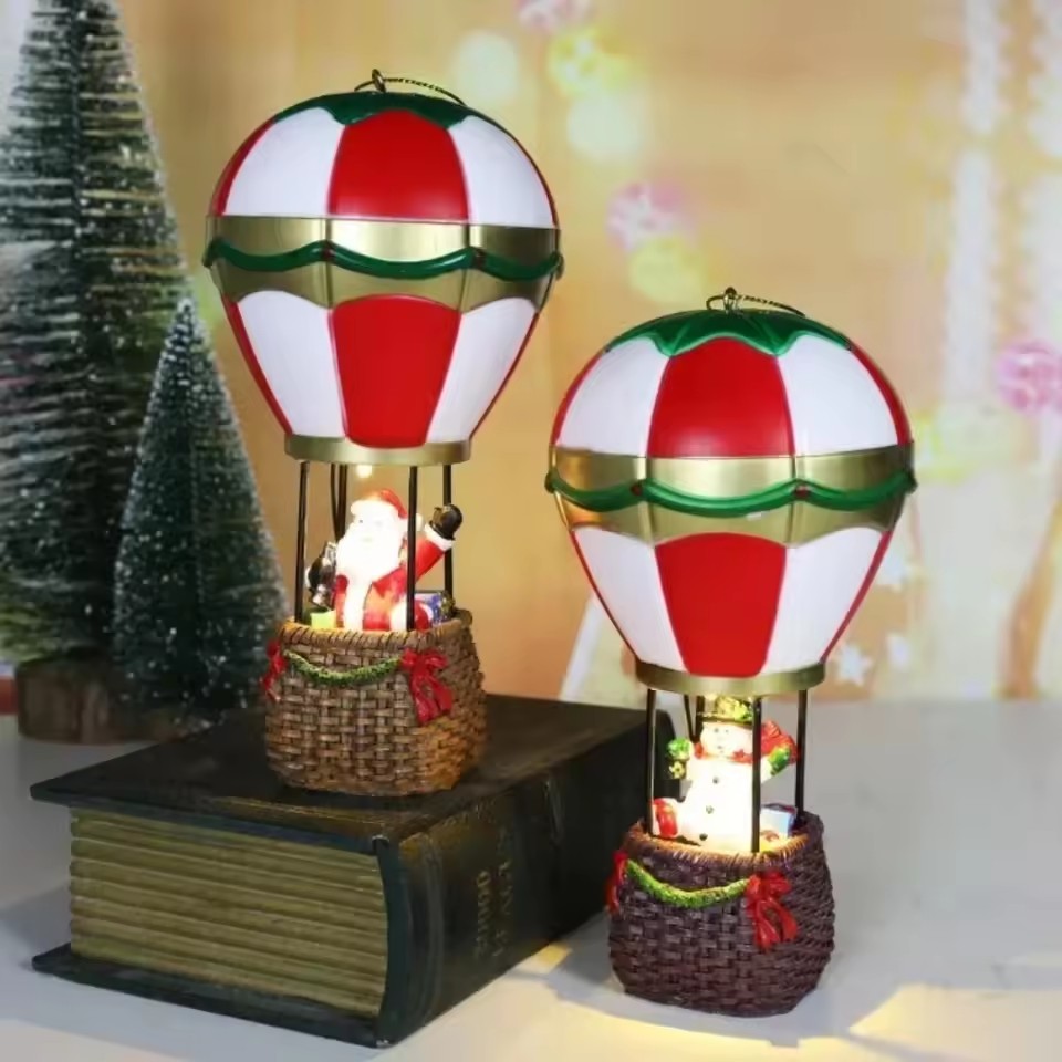 크리스마스 빛나는 장식품, 산타클로스 눈사람 열기구 L - Led Balloon Light 리뷰 및 가격