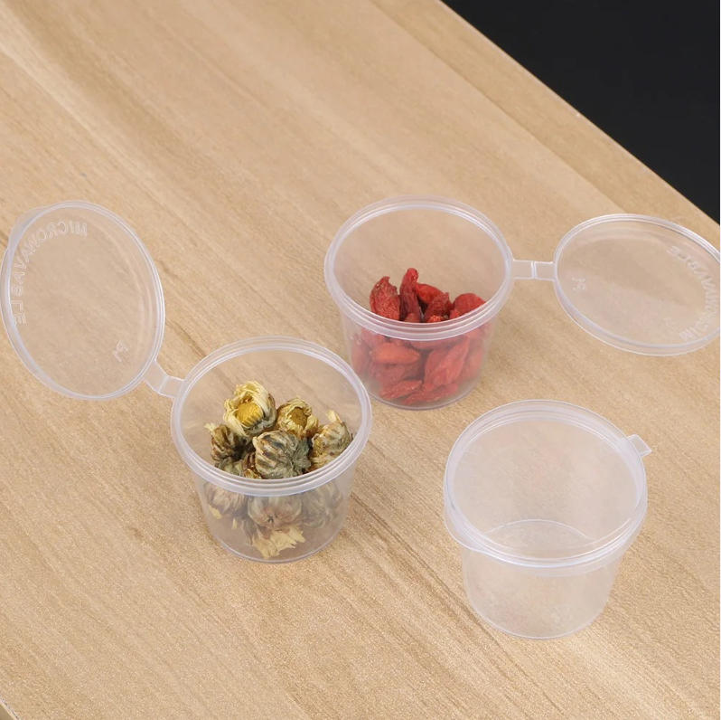 일회용 투명 플라스틱 소스컵 뚜껑 포함 50/100개  - Plastic Cup 50Pcs 리뷰 및 가격