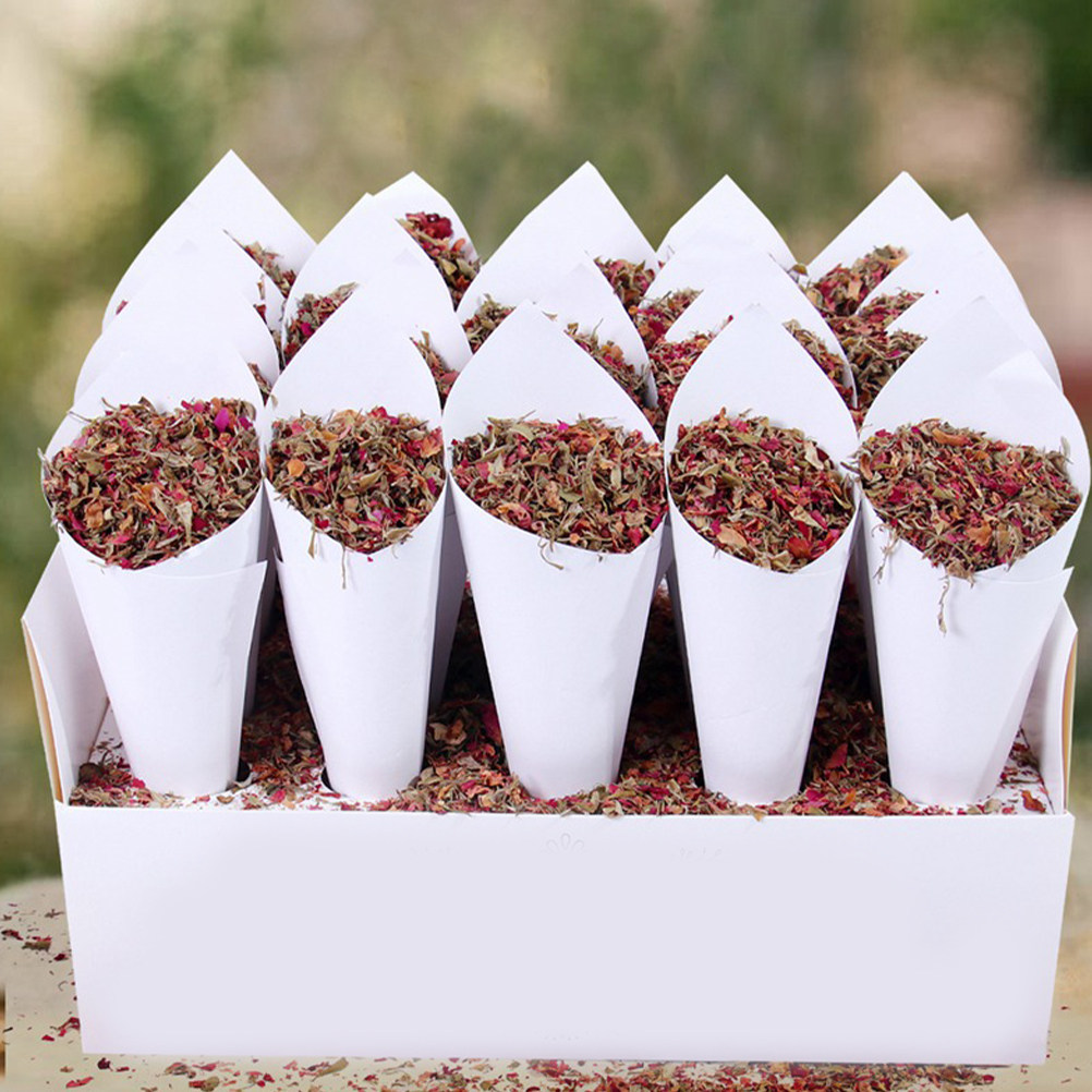 60Pcs 웨딩 색종이 콘 꽃 꽃다발 홀더 색종이 콘  - Papercraft Supply Confetti 리뷰 및 가격