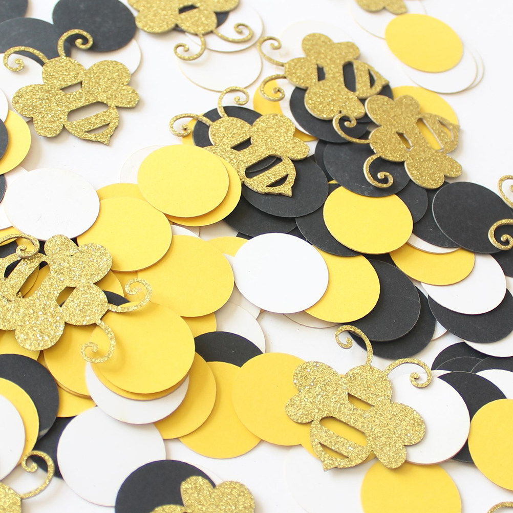 1세트 만화 벌 모양 종이 조각 원형 컨페티 웨딩 장식 - Papercraft Supply Confetti 리뷰 및 가격